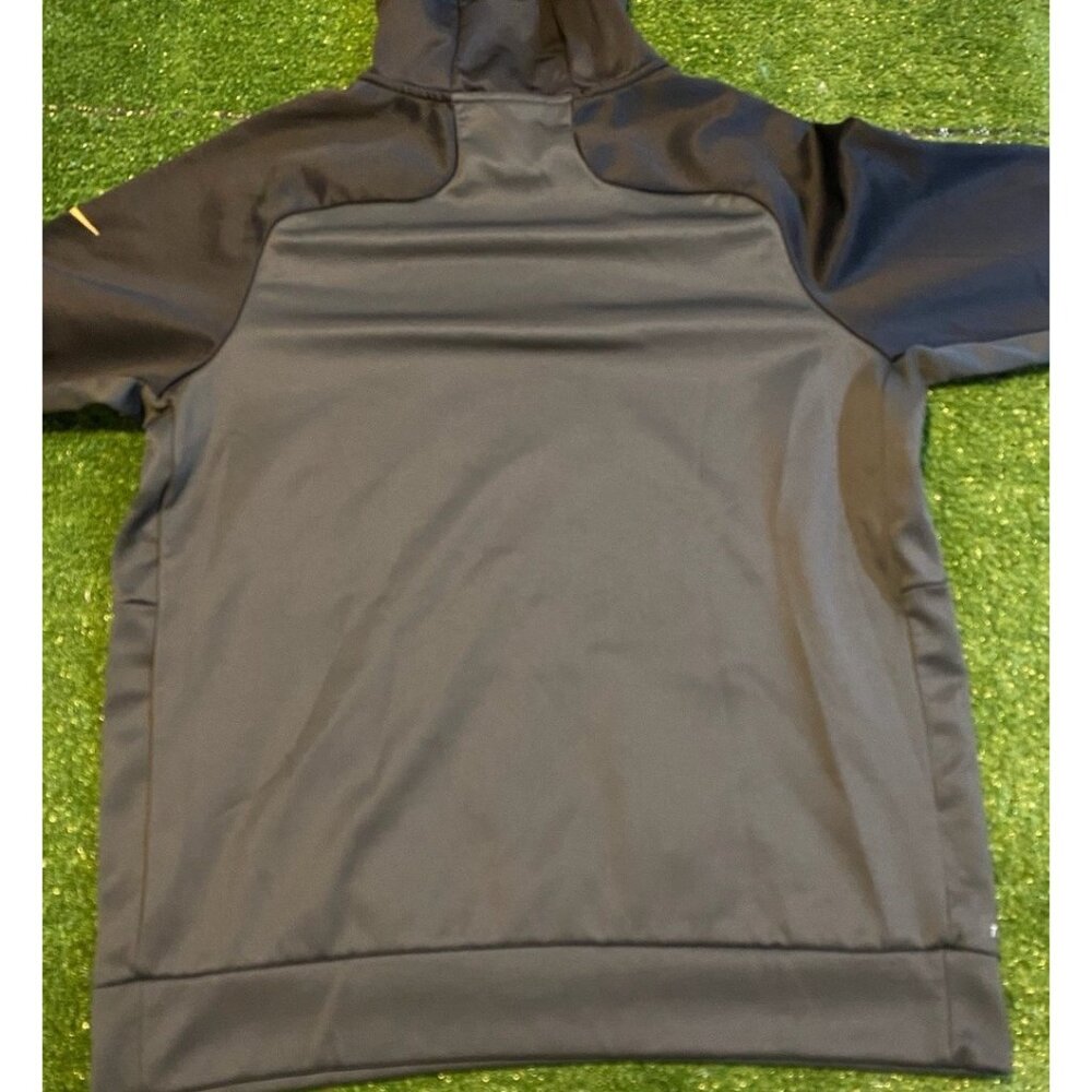 Altanta Falcons hoodie mens large black gray nike therma fit sweatshirt HFL 38 - Picture 8 of 13